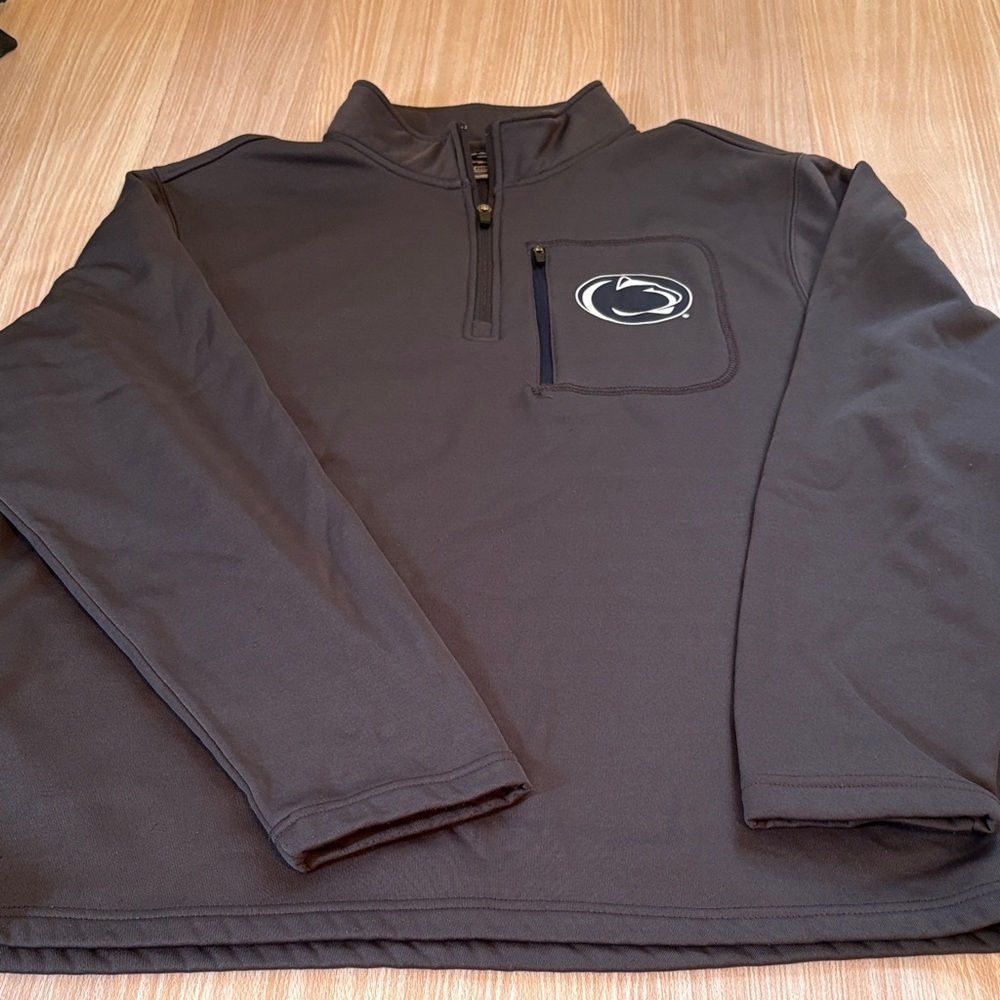 Stadium Athletics Penn State 1/4 zip fleece lined jacket gray